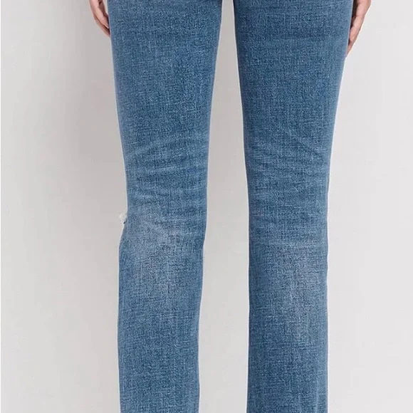 Flying Monkey Holly High Rise Slim Straight Blue Distressed Jeans Size 25 - Picture 11 of 11